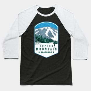 Copper Mountain Colorado Ski Badge Baseball T-Shirt